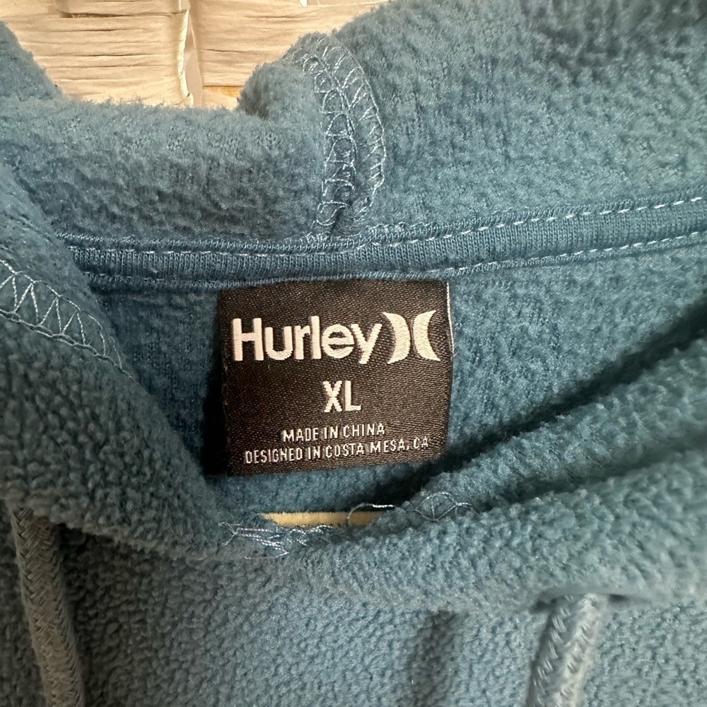 Hurley fleece pullover hoodie size xl‎ euc - Picture 4 of 9